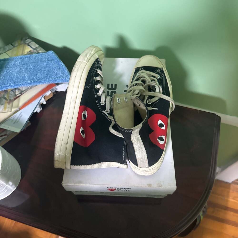 Converse x PLAY Comme des Garçons Chuck Taylor 70 Unisex Size Men 8.5 Women 10.5